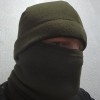 Шапка + баф комплект тактичний флісовий Олива Хакі